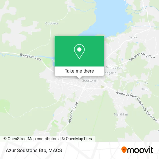 Azur Soustons Btp map