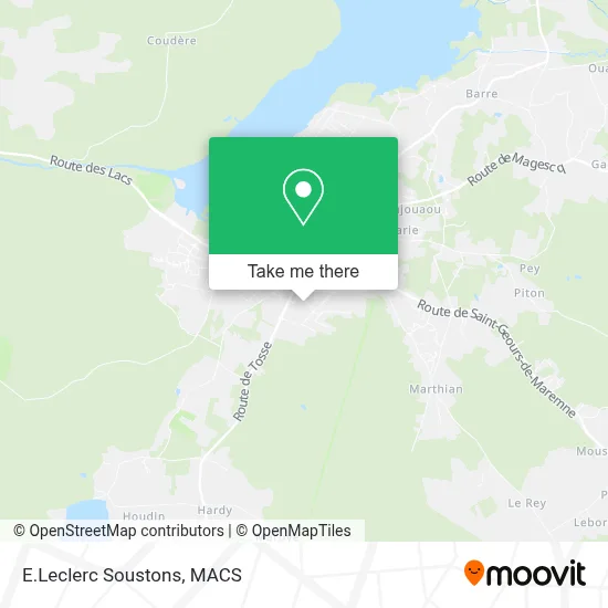 E.Leclerc Soustons map