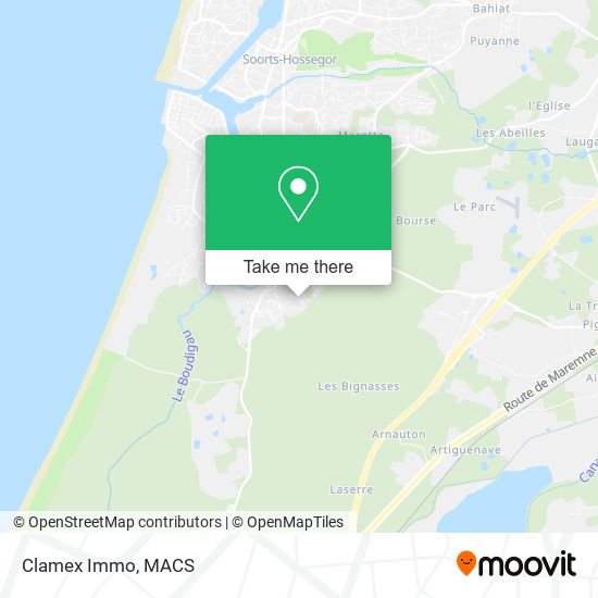 Clamex Immo map