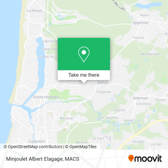 Mapa Minjoulet Albert Elagage