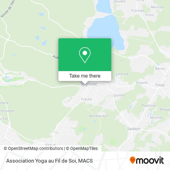 Association Yoga au Fil de Soi map