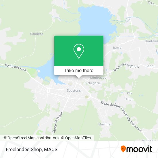 Mapa Freelandes Shop