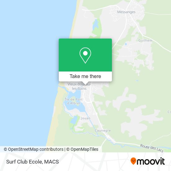 Surf Club Ecole map