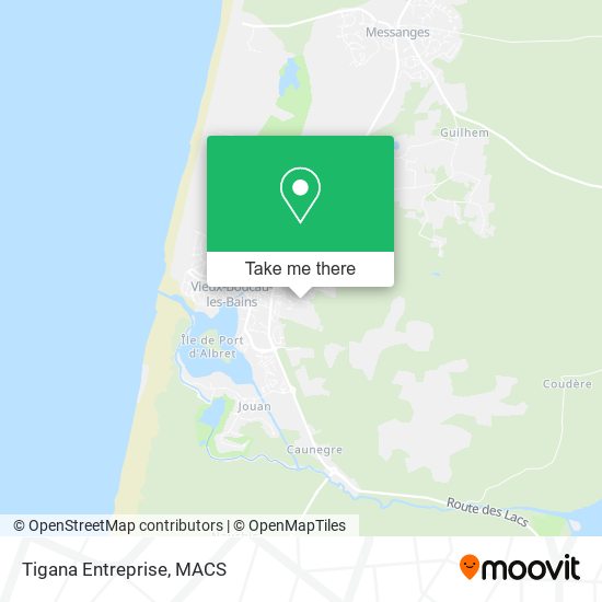 Tigana Entreprise map