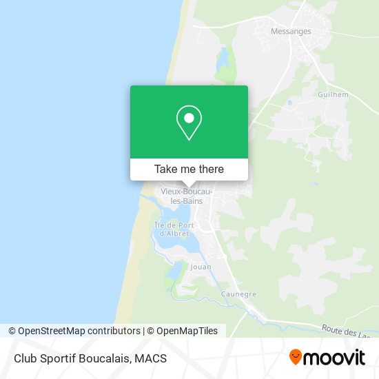 Mapa Club Sportif Boucalais