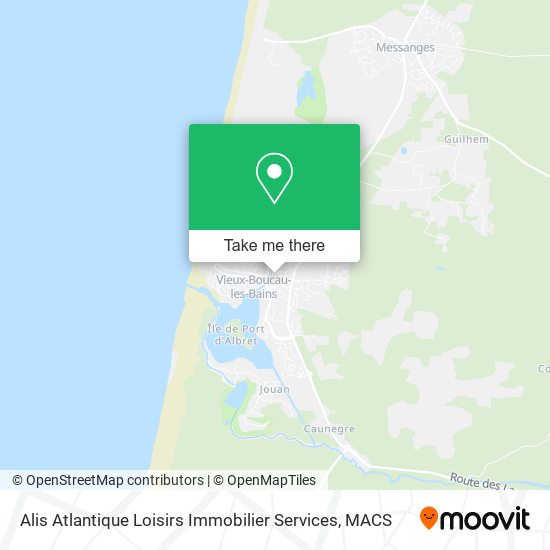 Alis Atlantique Loisirs Immobilier Services map