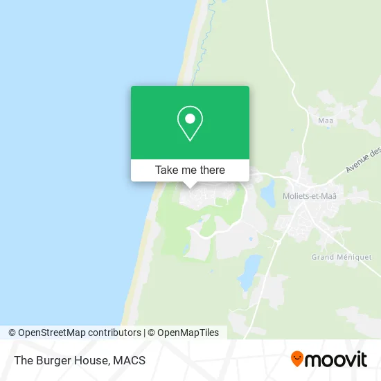 The Burger House map