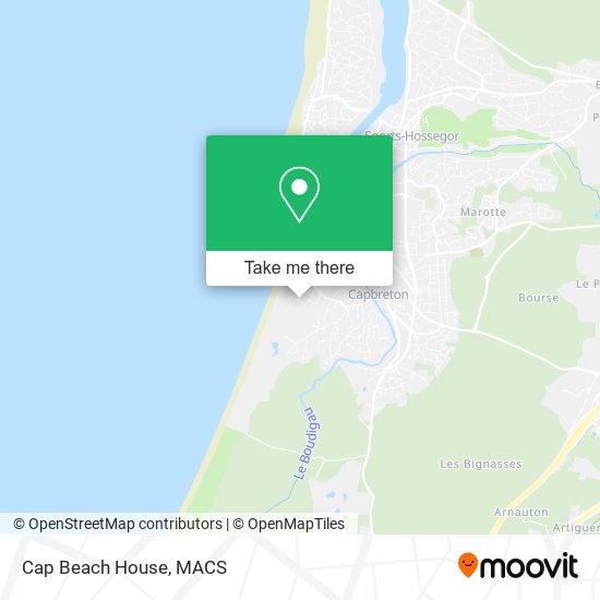 Mapa Cap Beach House