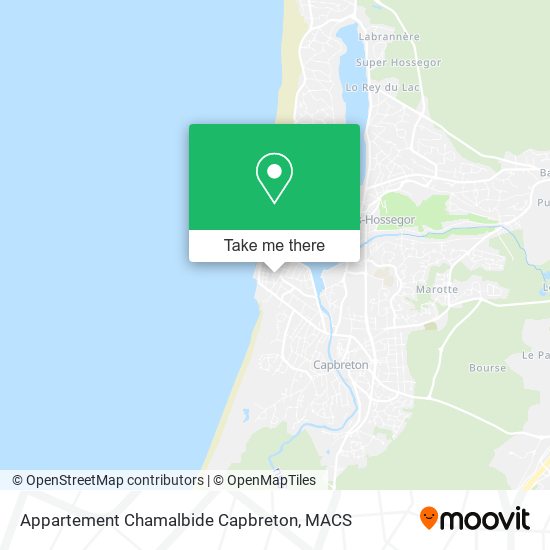 Appartement Chamalbide Capbreton map