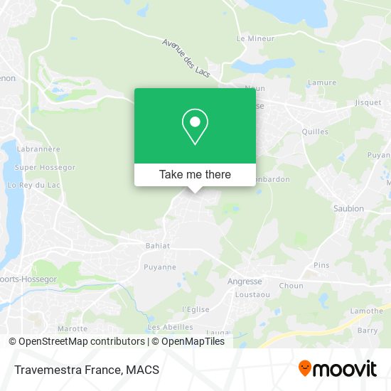 Mapa Travemestra France