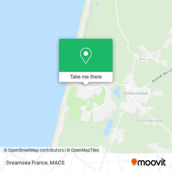 Mapa Dreamsea France