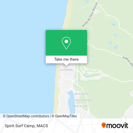 Spirit Surf Camp map