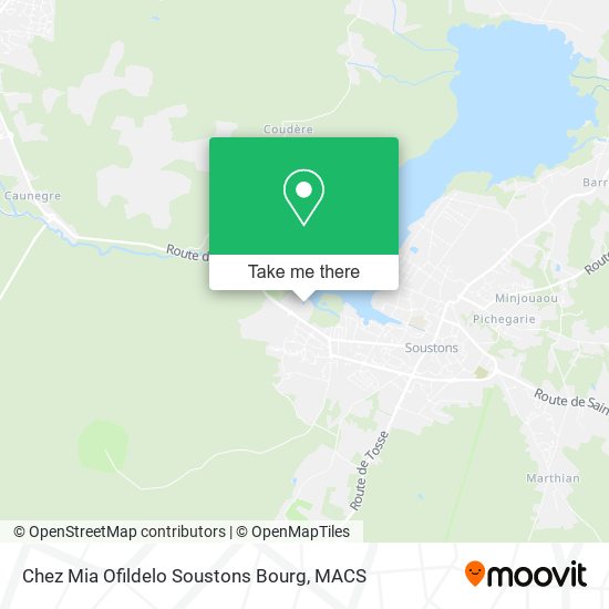 Chez Mia Ofildelo Soustons Bourg map