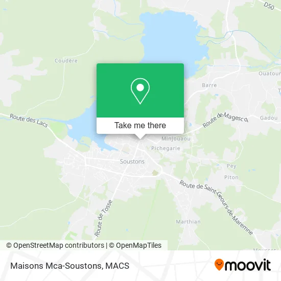Maisons Mca-Soustons map