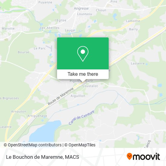 Le Bouchon de Maremne map