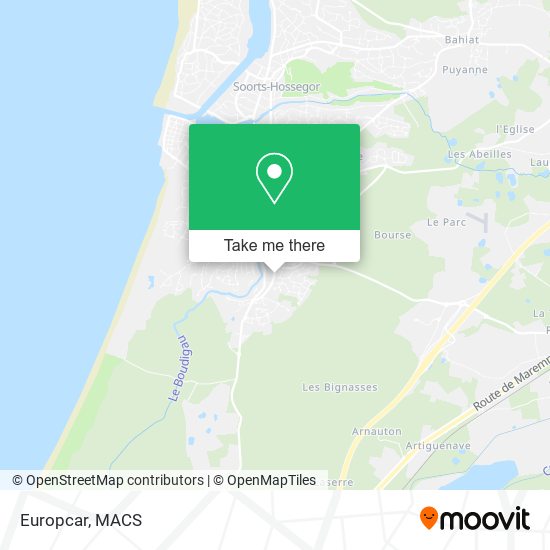 Europcar map