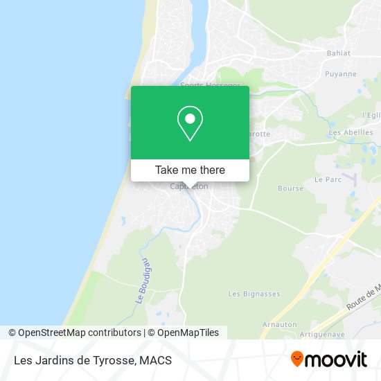 Les Jardins de Tyrosse map