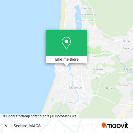 Villa Seabird map