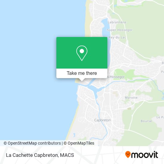 Mapa La Cachette Capbreton