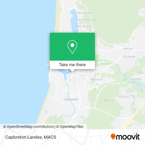 Capbreton Landes map