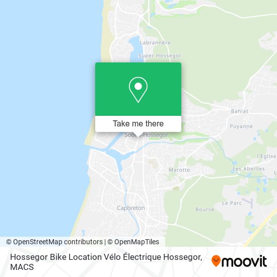 Hossegor Bike Location Vélo Électrique Hossegor map