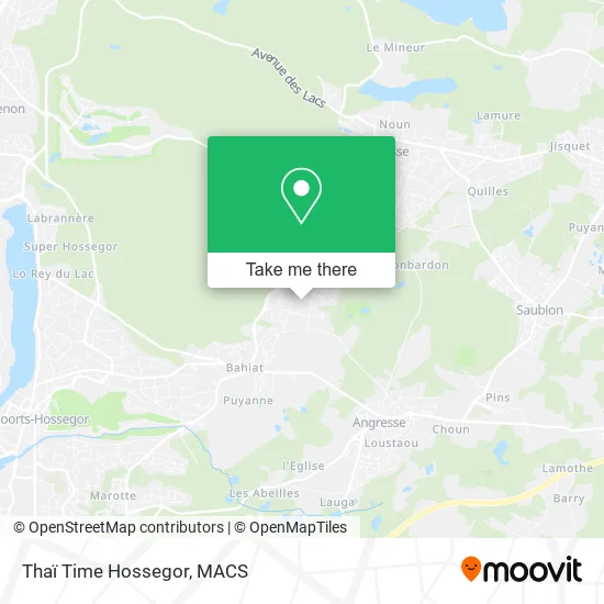 Thaï Time Hossegor map
