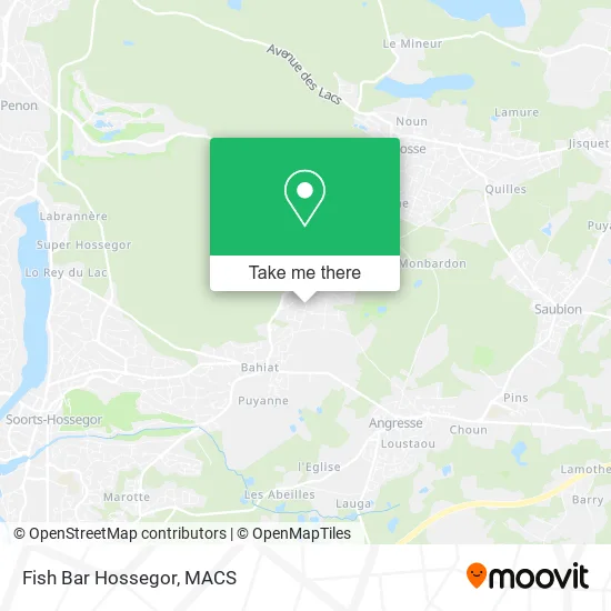 Fish Bar Hossegor map