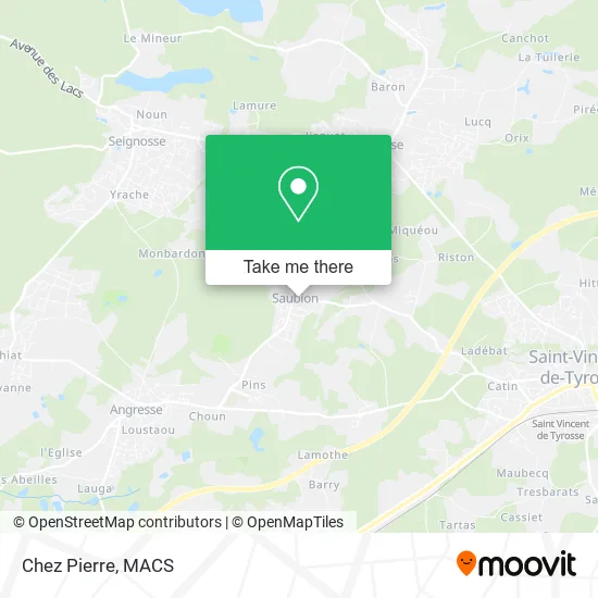 Chez Pierre map