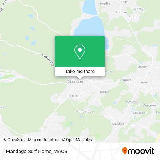 Mandago Surf Home map