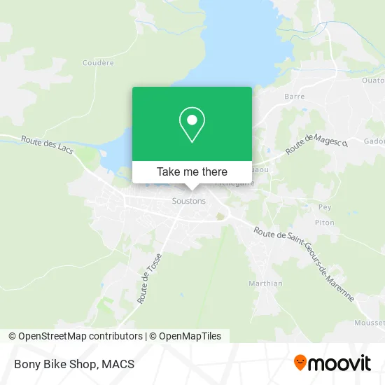 Bony Bike Shop map