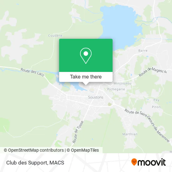 Club des Support map