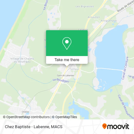 Chez Baptiste - Labenne map
