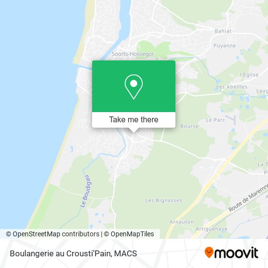 Boulangerie au Crousti'Pain map