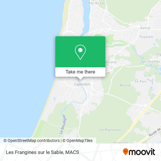 Les Frangines sur le Sable map