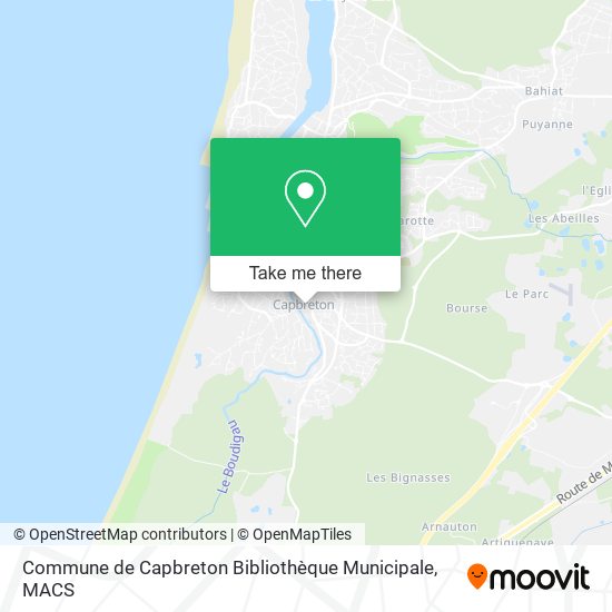 Commune de Capbreton Bibliothèque Municipale map