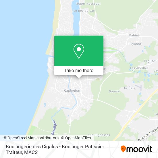 Boulangerie des Cigales - Boulanger Pâtissier Traiteur map
