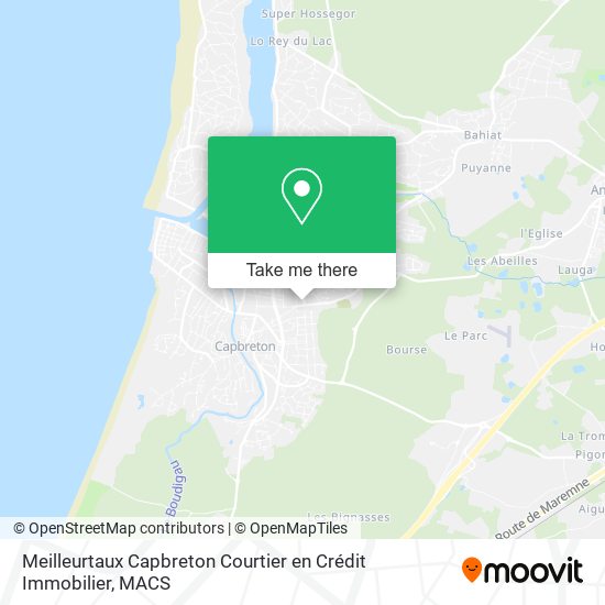 Meilleurtaux Capbreton Courtier en Crédit Immobilier map