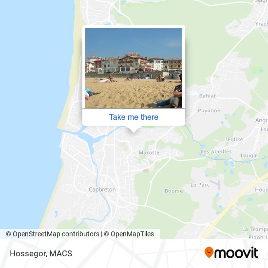 Hossegor map