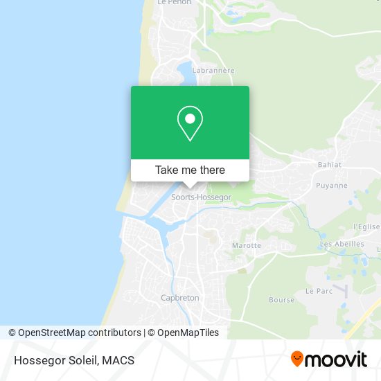 Hossegor Soleil map