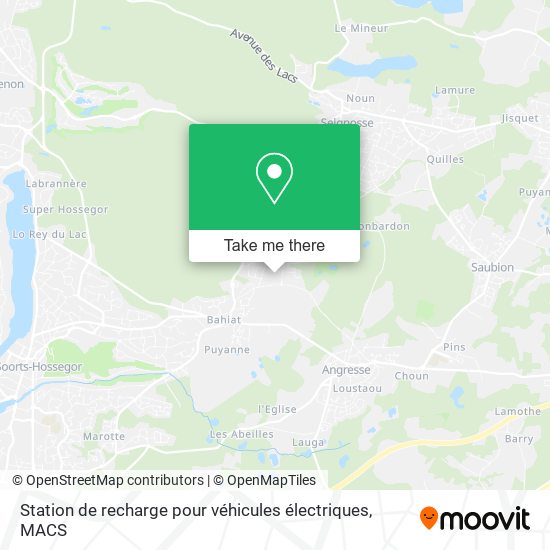 Station de recharge pour véhicules électriques map