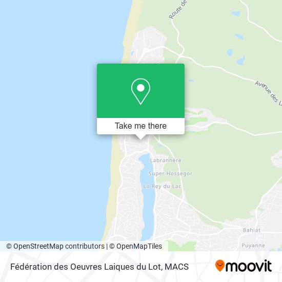 Fédération des Oeuvres Laiques du Lot map