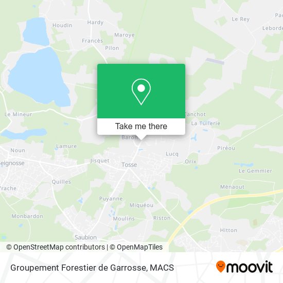 Groupement Forestier de Garrosse map