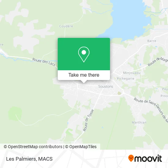 Les Palmiers map