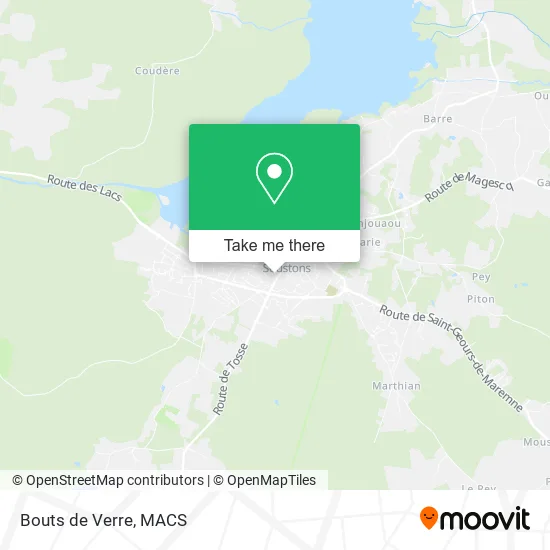 Bouts de Verre map