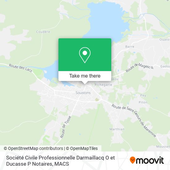 Société Civile Professionnelle Darmaillacq O et Ducasse P Notaires map