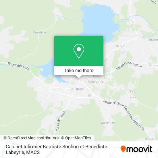 Cabinet Infirmier Baptiste Sochon et Bénédicte Labeyrie map