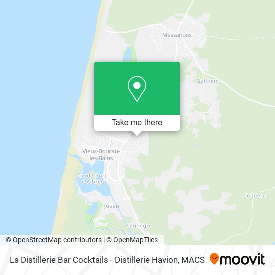 La Distillerie Bar Cocktails - Distillerie Havion map
