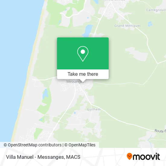 Villa Manuel - Messanges map