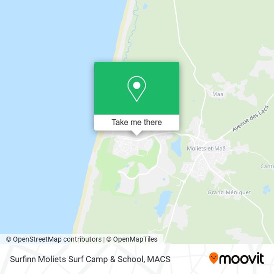 Surfinn Moliets Surf Camp & School map