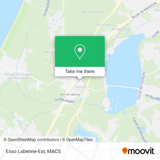 Esso Labenne-Est map